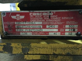 Cascade 25D-FP-5X1A vorkenklem